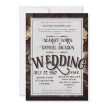 Mariage Luxueux Élégant Rétro Classique Sombre