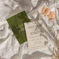 Mariage Luxueux Rétro Argent Ancien Olive Vert Élé