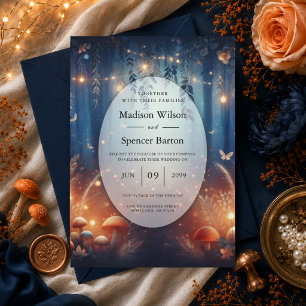 Invitation Mariage Magique sous les Lumières Féeriques et la