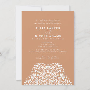 Invitation Mariage Mandala Arc-en-ciel Vibrant Fiesta Mexicai