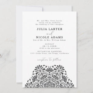 Invitation Mariage Mandala Arc-en-ciel Vibrant Fiesta Mexicai