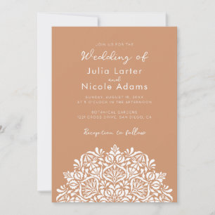Invitation Mariage Mandala Délice de Parfum Floral Vibrant