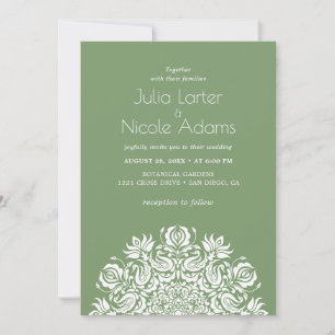 Invitation Mariage Mandala Fleurs de Lotus Oiseaux Cygne Chuc