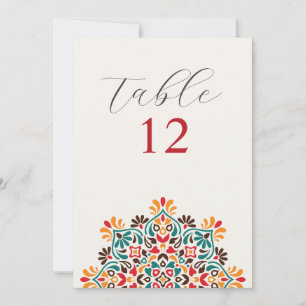 Invitation Mariage Mandala Floral Bohème Soleil Levant