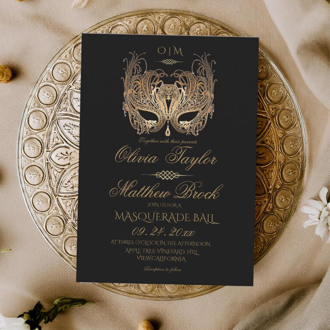 Invitation Mariage Masquerade (Créateur téléchargé)