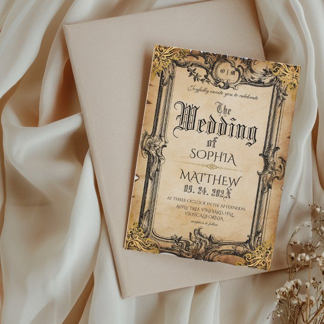 Invitation Mariage Médiéval Fantastique (Créateur téléchargé)