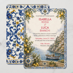 Invitation Mariage Méditerranéen Évasion   Port de la Riviera