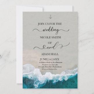 Invitation Mariage Mer/Vague