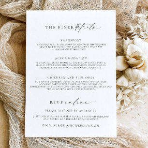 Invitation Mariage minimaliste Ellesmere