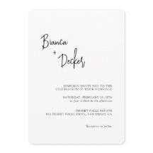 Mariage Minimaliste Moderne