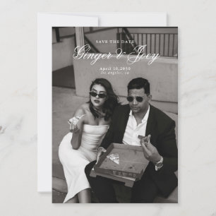 Invitation Mariage minimaliste moderne de script Enregistrer