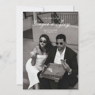 Invitation Mariage minimaliste moderne de script Enregistrer 