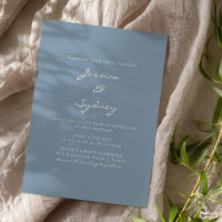 Mariage minimaliste moderne Dusty