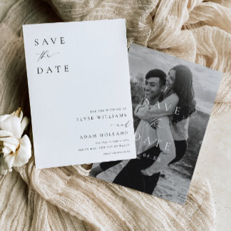 Invitation Mariage minimaliste moderne Ellesmere Enregistrer 