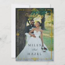 Mariage Minimaliste Photo Intégrale | Élégant Or 