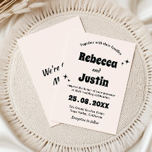 Mariage Minimaliste Rétro Moderne