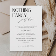 Mariage Minimaliste Rien de Fantaisiste Juste l'Am