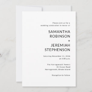 Invitation Mariage moderne
