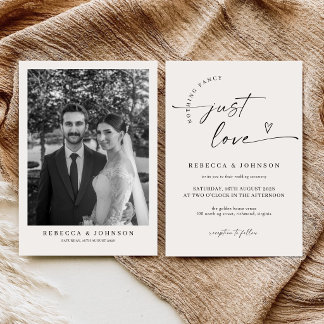 Invitation Mariage Moderne Classique Rien de Fantaisiste Just