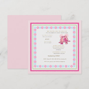 Invitation Mariage Moderne de Couple Illustré Personnalisable