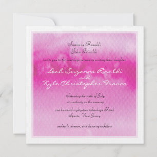 Invitation MARIAGE MODERNE INVITER l'ombre de l'aquarelle fus