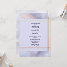 Mariage Moderne Minimaliste Or et Violet
