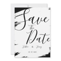 Mariage moderne noir et blanc