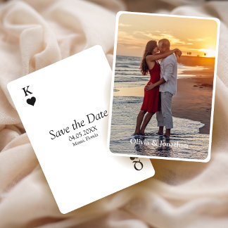 Invitation Mariage moderne simple Enregistrer la date