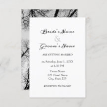 Mariage monochrome de cimes d'arbres