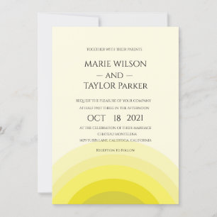 Invitation Mariage monogramme aquarelle