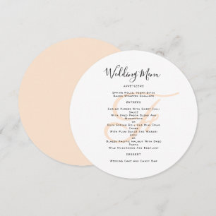 Invitation Mariage Monogramme rond Modèle