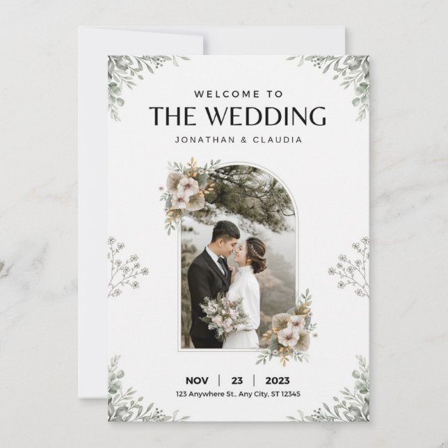 Invitation Mariage nature (Devant)