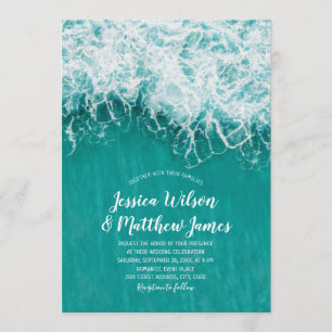 Invitation Mariage nautique de destination de l'océan