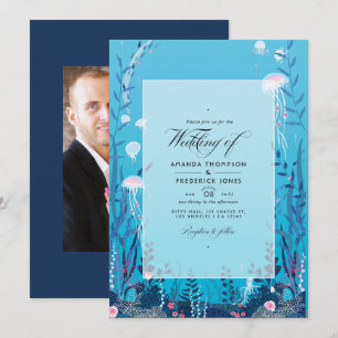 Invitation Mariage nautique sous la mer Photo