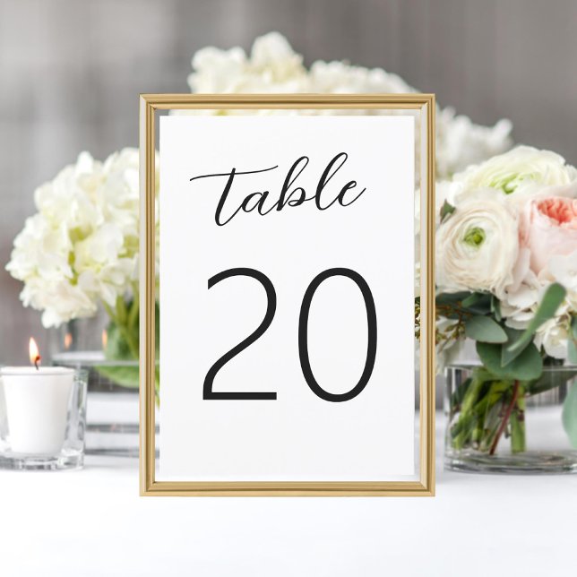 Invitation Mariage noir blanc écrit à la main et amusant Numé (Créateur téléchargé)