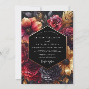 Invitation Mariage Nuit Bourguignonne Opulente