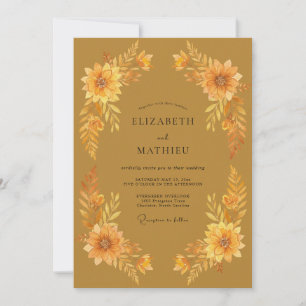 Invitation Mariage Ocra Souci Eucalyptus