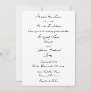 Invitation Mariage officiel