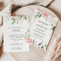 Mariage officiel Gold Green Blush Back & Front