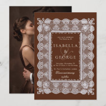 Mariage Old Money Photo Brun Chocolat Dentelle