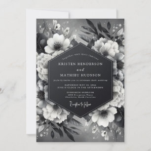 Invitation Mariage Onyx Luminous Flora