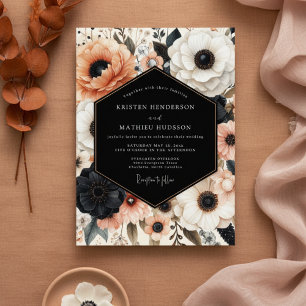 Invitation Mariage Opulent Fleur de Corail