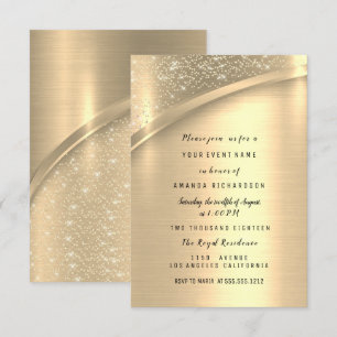 Invitation Mariage or Anniversaire Parties scintillant nuptia