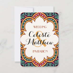 Invitation Mariage ou parti marocain arabe perse
