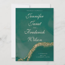 Mariage Paillettes Vert Encre Alcool