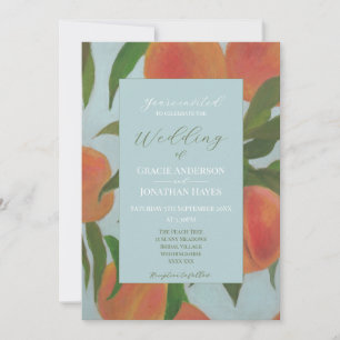 Invitation Mariage Pale Blue & Peaches