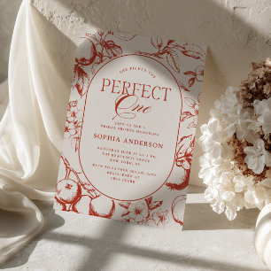 Invitation Mariage Parfait d'Une Pomme de Collection pour une