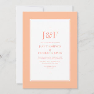 Invitation Mariage Peach Fuzz