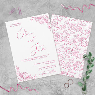Invitation Mariage Peony Elegance