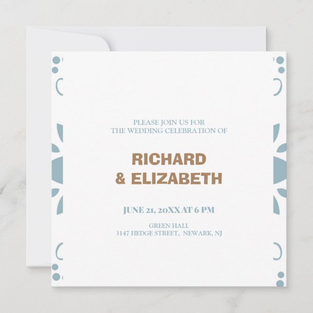 Invitation Mariage personnalisé (Devant)
